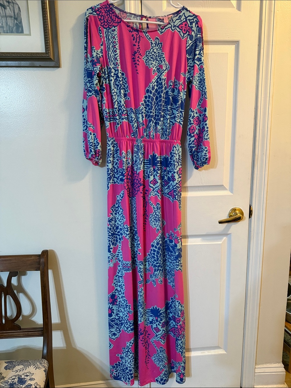 Lilly Pulitzer Ashlynn maxi dress in the "Pop on the Square" print - Picture 5 of 10